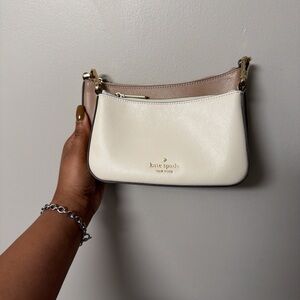 Kate Spade Cream and Tan Clutch